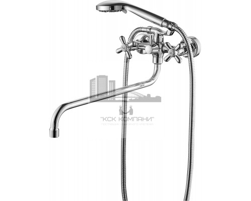 Смеситель для ванны (душевой набор) GZ13041 SATI, c длинным гусаком