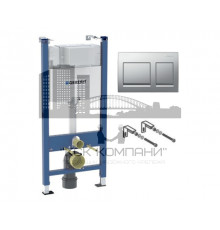 Инсталляция для унитазов  Duofix Alpha 458.233.00.1 со смывным бачком и с кнопкой смыва