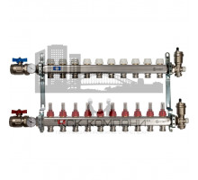 Коллектор из нержавеющей стали с расходомерами на 10 контура SMS 0917 000010 