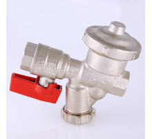 Кран шаровой со встроенным фильтром и редуктором давления 1/2 ВР (Вальтек)