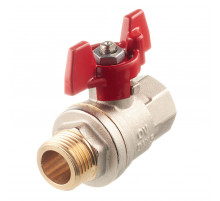 Кран шаровый 3/4" НВ маховик из алюминия 