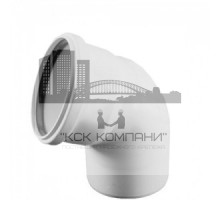 Отвод  Raupiano Plus 110 на 67° для систем внутренней канализации 