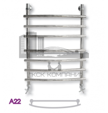 Полотенцесушитель водяной ЭРАТО А22 800x600 (Erato)