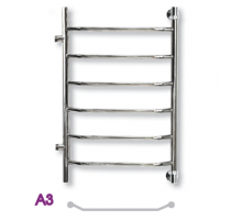 Полотенцесушитель водяной ЭРАТО А3 БП 600x400, с боковым подключением (Erato)