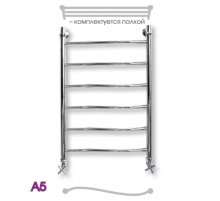 Полотенцесушитель водяной ЭРАТО А5 ВП 1000x400, с верхней полкой (Erato)