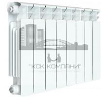 Радиатор биметаллический Base 350 x8, боковое подключение 