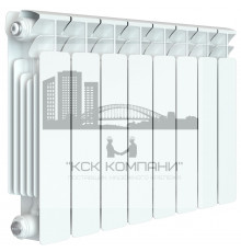 Радиатор биметаллический Base 350 x8, боковое подключение 