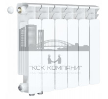 Радиатор биметаллический Base VENTIL 350 x6, нижнее левое/правое подключение 
