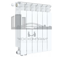 Радиатор биметаллический Base VENTIL 500 x6, нижнее левое/правое подключение 