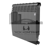 Радиатор биметаллический Biliner 500 x8 Noir Sable, боковое подключение