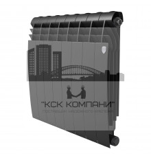 Радиатор биметаллический Biliner 500 x8 Noir Sable, боковое подключение