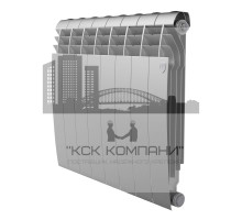 Радиатор биметаллический Biliner 500 x8 Silver Satin, боковое подключение