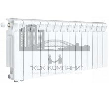 Радиатор биметаллический Monolit Ventil 350 x14, нижнее левое/правое подключение 