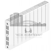 Радиатор биметаллический SUPReMO 350 x10, боковое подключение 