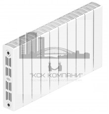 Радиатор биметаллический SUPReMO 350 x10, боковое подключение 