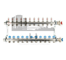 Распределительный коллектор  HKV-D на 11 контуров нержавеющая сталь 12081111002 