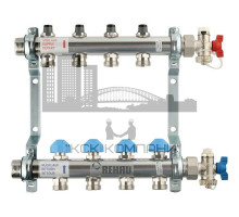 Распределительный коллектор  HKV на 4 контура нержавеющая сталь 12180411001 
