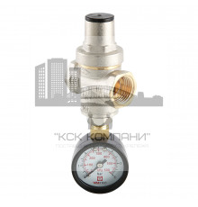 Редуктор давления воды поршневой с манометром от 1 до 5,5 бар 1/2 VT.088.N.0455