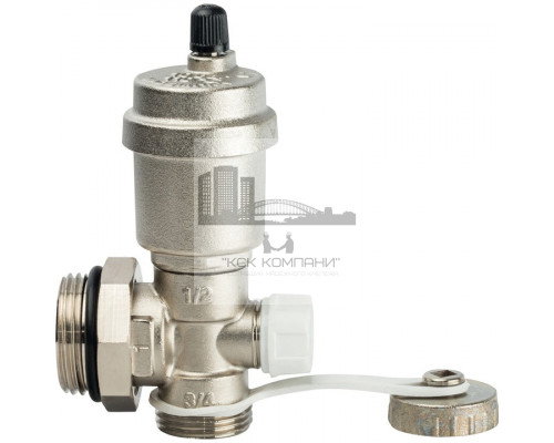 Регулируемый концевой фитинг SMS-1000-010001 с дренажным вентилем, автоматический воздухоотводчик 1