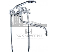 Смеситель для ванны (душевой набор) GZ13041 SATI, c длинным гусаком