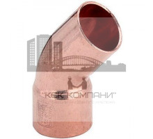 Угольник однораструбный 45° 100605 медный под пайку 22 (Виега)