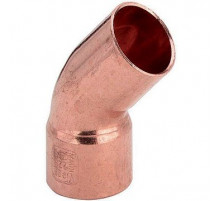Угольник однораструбный 45° 100773 медный под пайку 18 (Виега)