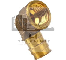 Угольник переходник 1023025 Q&E с внутренней резьбой латунь 20x3/4"ВР (Упонор)