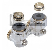 Узел запорно-присоединительный (ZB) Multiflex F угловой, для двухтрубных систем 1015884