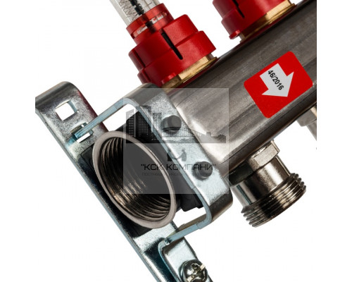 Коллектор из нержавеющей стали с расходомерами на 4 контура SMS 0917 000004