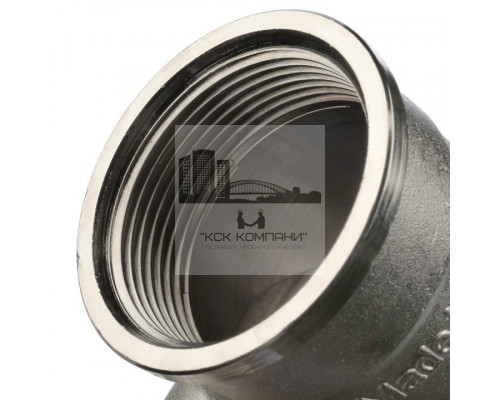 Угольник внутренняя / внутренняя 1 1/2, никелированный