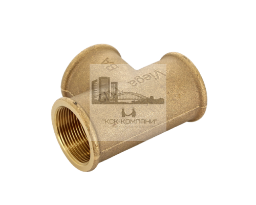 Тройник 264307 равнопроходной ВР 1 1/2, бронза (Виега)