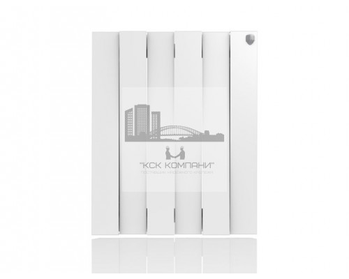 Радиатор биметаллический Pianoforte 500 x6 Bianco Traffico, боковое подключение