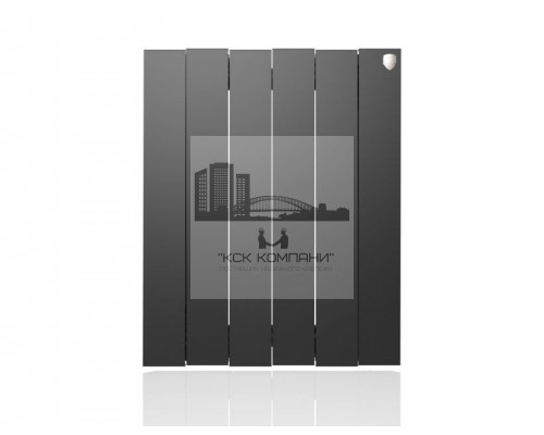 Радиатор биметаллический Pianoforte 500 x6 Noir Sable, боковое подключение