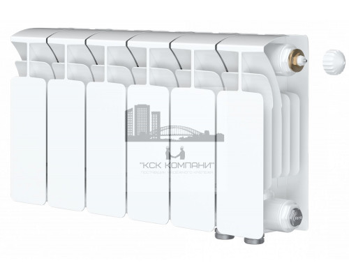 Радиатор биметаллический Base VENTIL 200 x6, нижнее левое/правое подключение