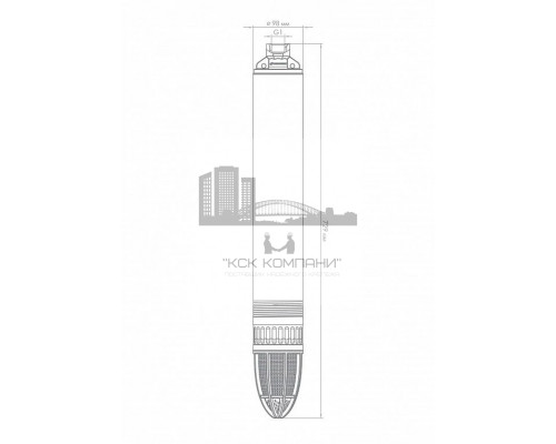 Скважинный насос ВОДОМЕТ 40/50, с кабелем (Dzhileks)
