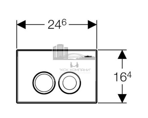 Инсталляция для унитазов  Duofix 458.124.21.1, 3 в 1 с кнопкой смыва