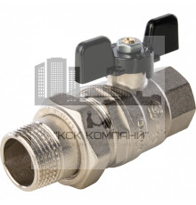 Кран шаровой полнопроходной ВР/НР 1" американка, ручка бабочка 