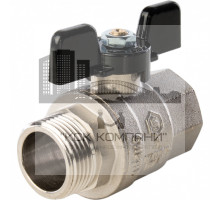 Кран шаровой полнопроходной ВР/НР 1", ручка бабочка 