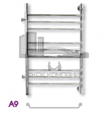 Полотенцесушитель водяной ЭРАТО А9 БП 1000x400, с боковым подключением (Erato)
