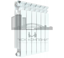 Радиатор биметаллический Base 500 x6, боковое подключение 