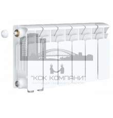 Радиатор биметаллический Base VENTIL 200 x6, нижнее левое/правое подключение 