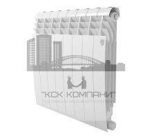 Радиатор биметаллический Biliner 500 x8 Bianco Traffico, боковое подключение