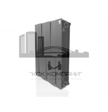 Радиатор биметаллический Pianoforte 500 x6 Noir Sable, боковое подключение