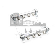 Распределительный коллектор  HLV на 4 группы нержавеющая сталь 11102061001 