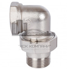 Разъемное угловое соединение внутренняя / наружная 1 1/4", (американка) никелированное