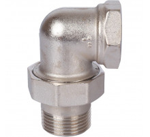 Разъемное угловое соединение внутренняя / наружная 1", (американка) никелированное
