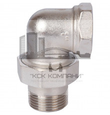 Разъемное угловое соединение внутренняя / наружная 1", (американка) никелированное