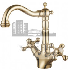 Смеситель для раковины (умывальника) KONSTANTIN золото GZ09012-Е