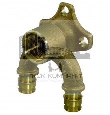 Угольник настенный (водорозетка) Q&E 1059820 латунь 16x1/2" ВРx16 U-профиль (Упонор)