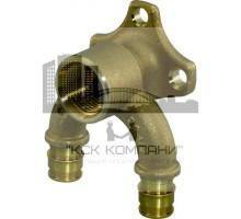 Угольник настенный (водорозетка) Q&E 1059821 латунь 20x1/2" ВРx20 U-профиль (Упонор)